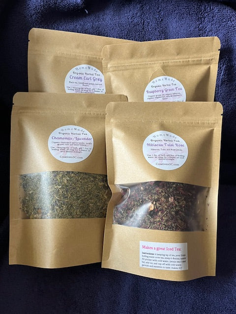 Bulk Organic Herbal Teas (Hot or Iced Teas)