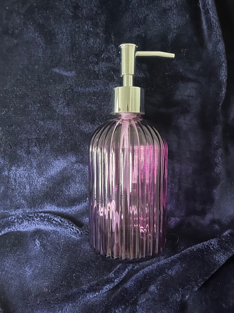 Glass liquid soap dispenser