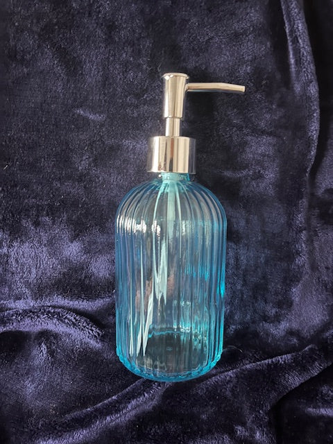 Glass liquid soap dispenser