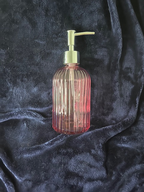 Glass liquid soap dispenser