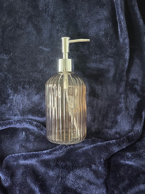 Glass liquid soap dispenser