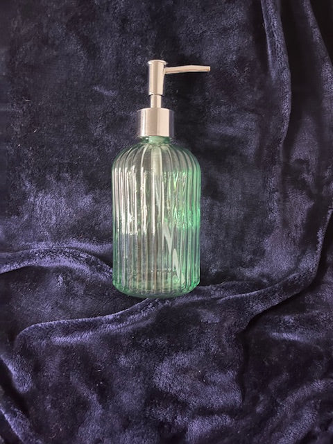 Glass liquid soap dispenser