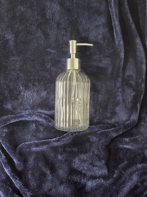 Glass liquid soap dispenser